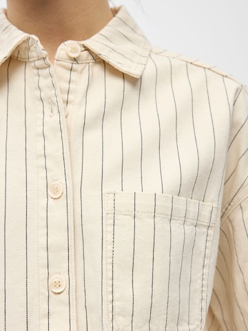 OBJECT Bluse i beige