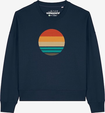 Watapparel Sweatshirt 'Sunset Ocean ' in Blau: Vorderseite