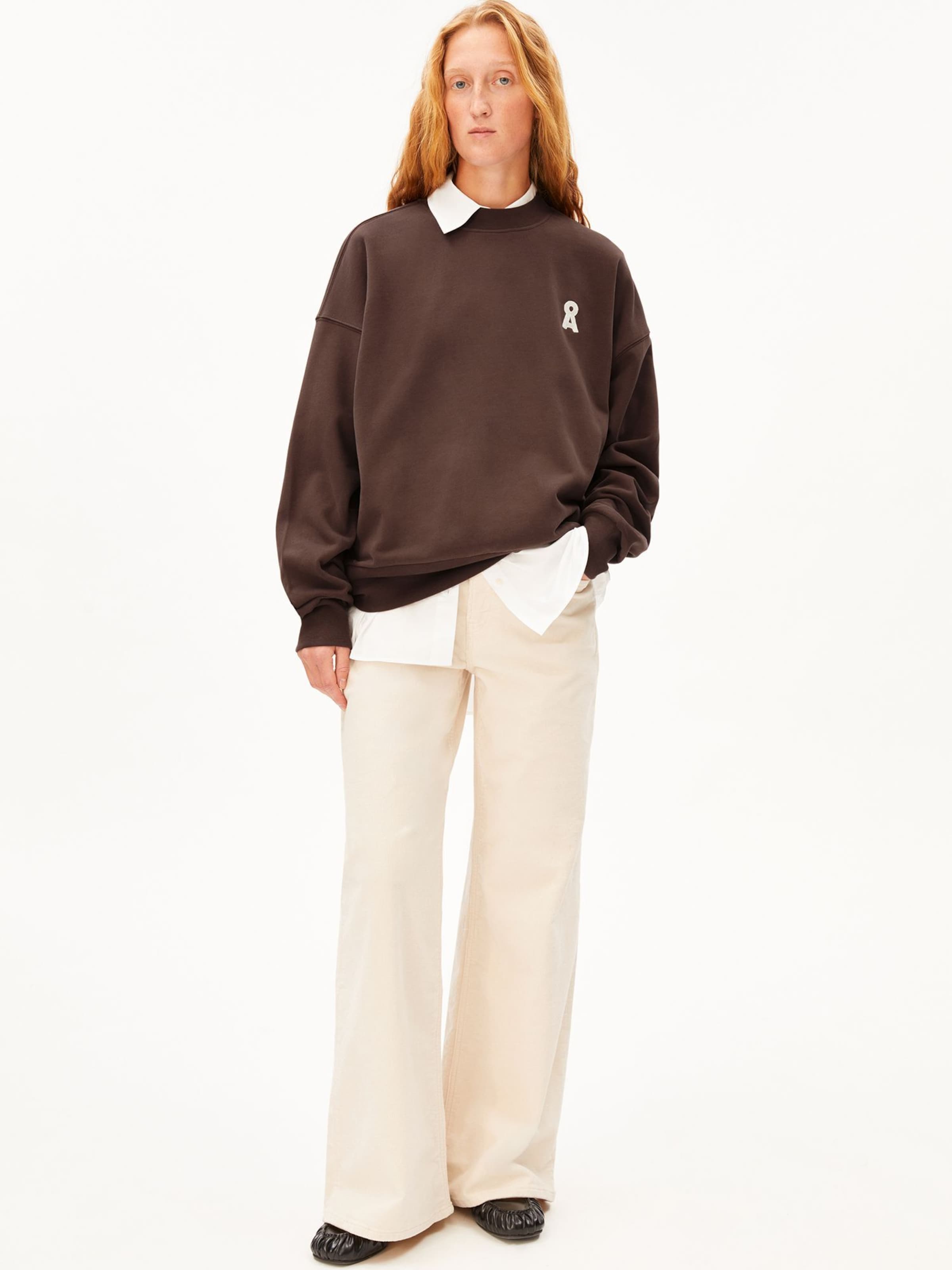 ARMEDANGELS Pullover ICONIC Å ALIZAA in Braun: Vorderseite
