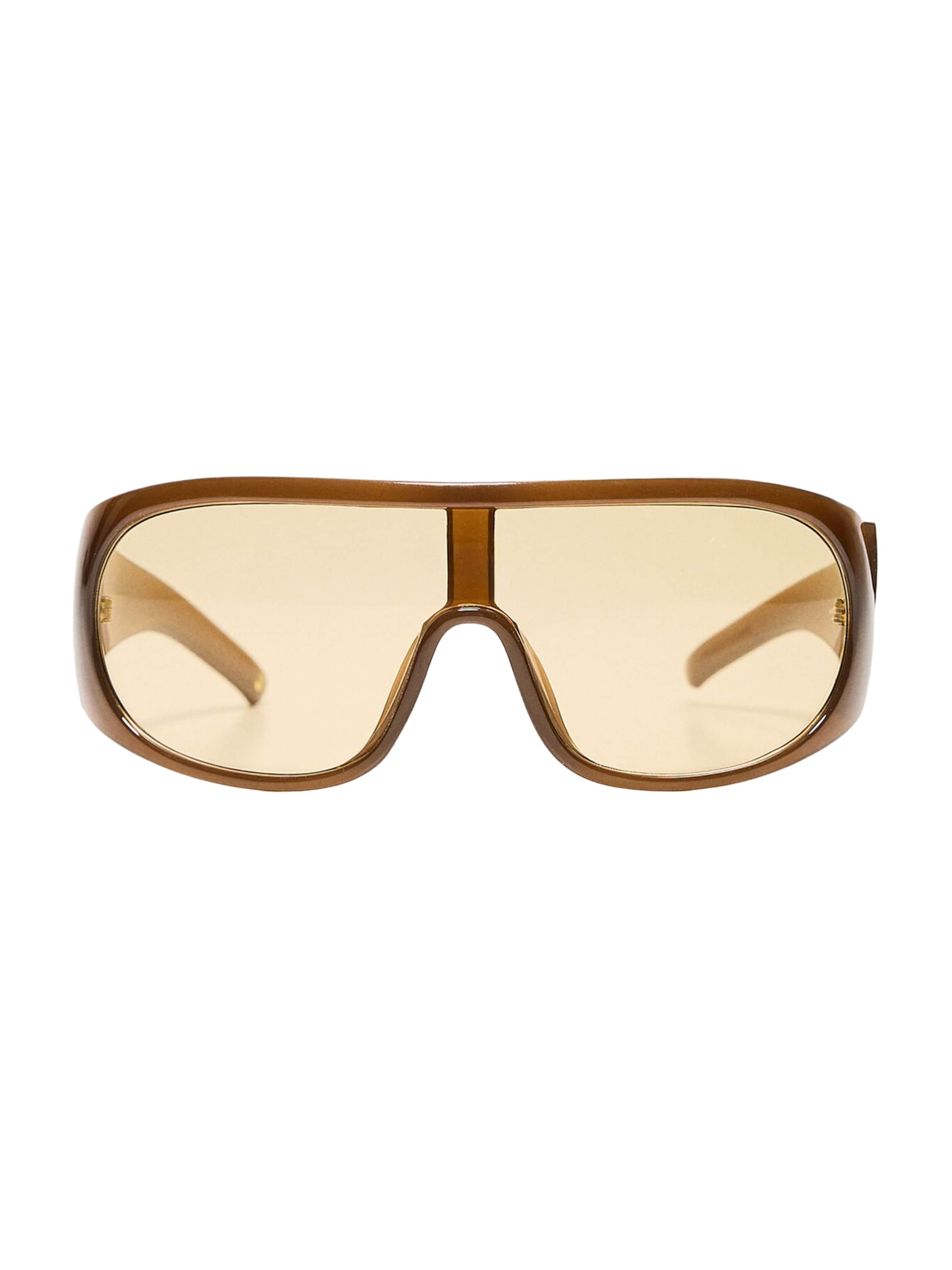 Bershka Sluneční brýle – hnědá: přední strana