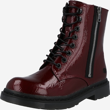 Dockers by Gerli Lace-Up Ankle Boots in Red: front