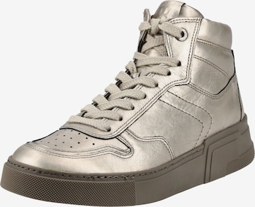 Baskets hautes Paul Green en or : devant