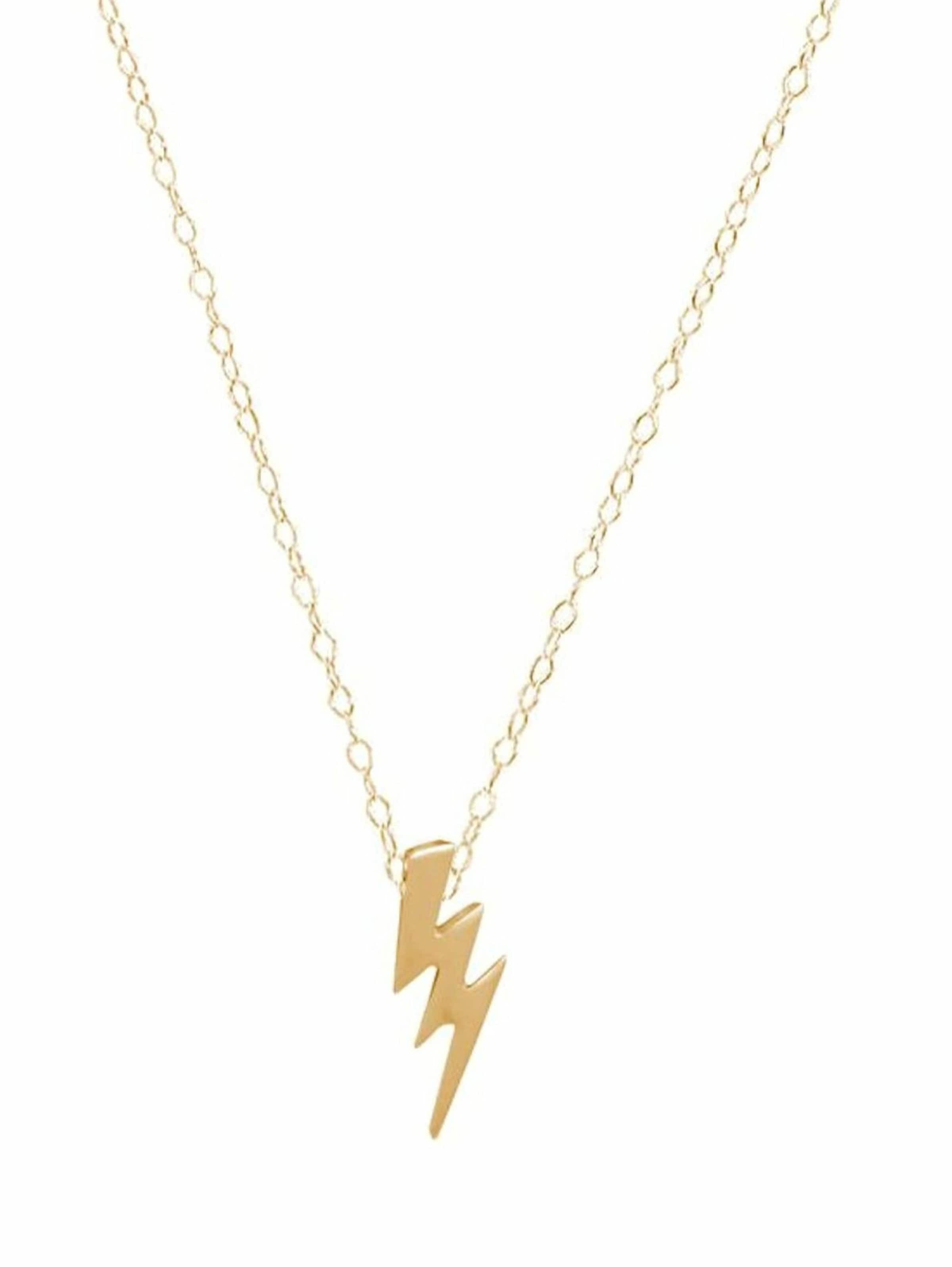 Gemshine Necklace 'BLITZ' in Gold