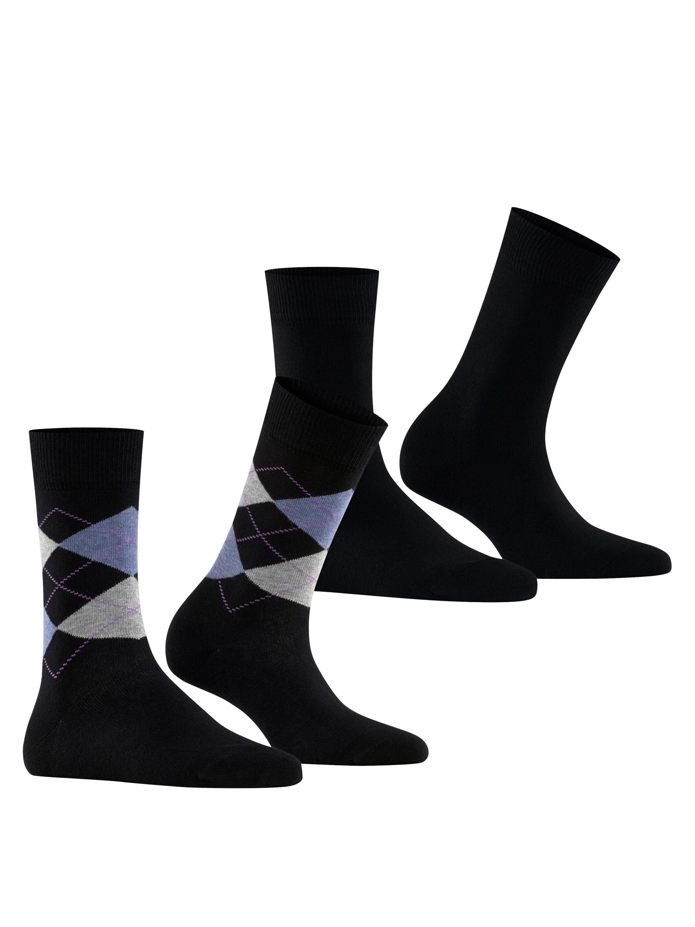 BURLINGTON Socks 'Everyday Mix 2-Pack' in Black