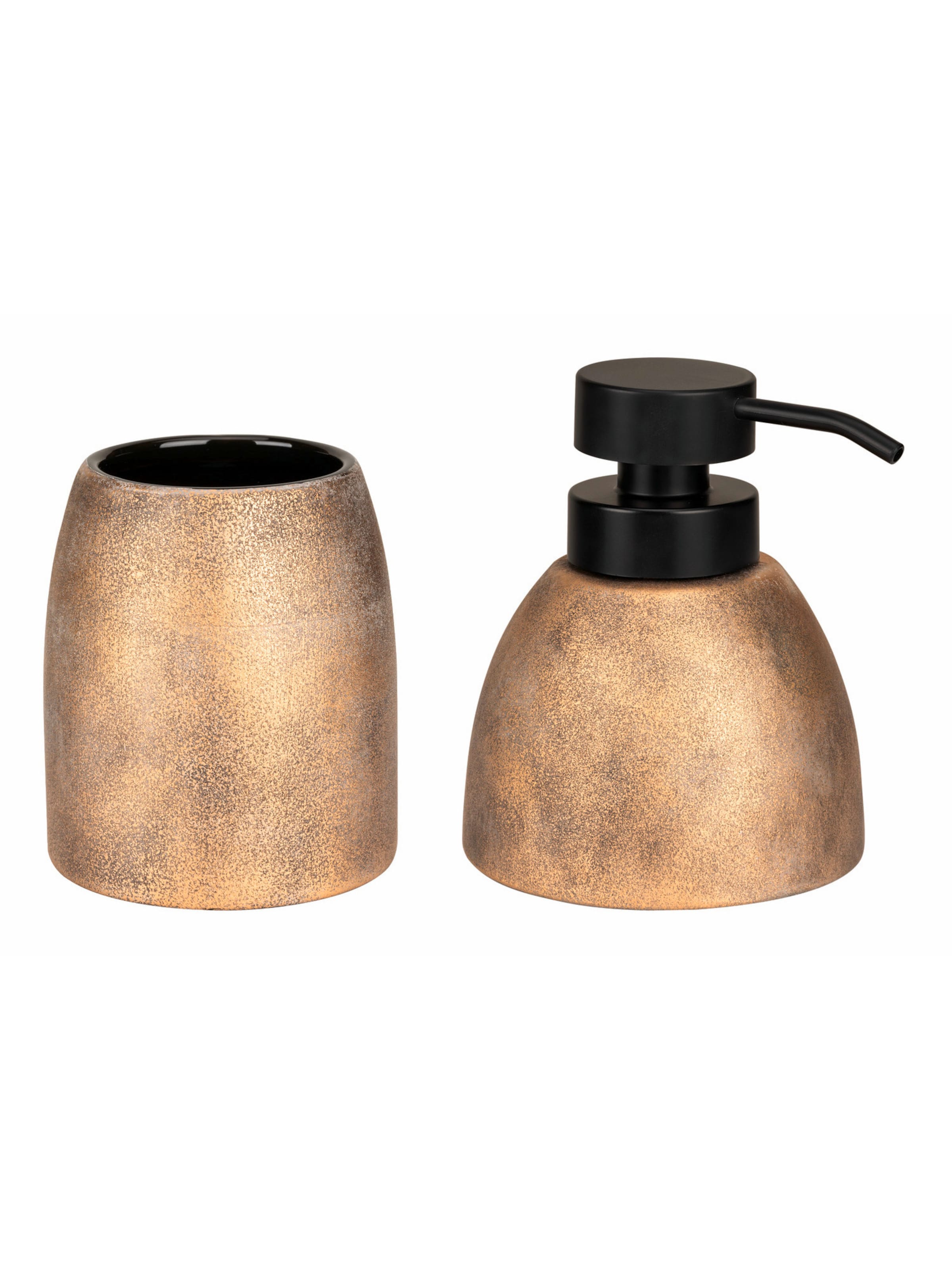 Wenko Bathroom Set 'Tremea' in Bronze: front