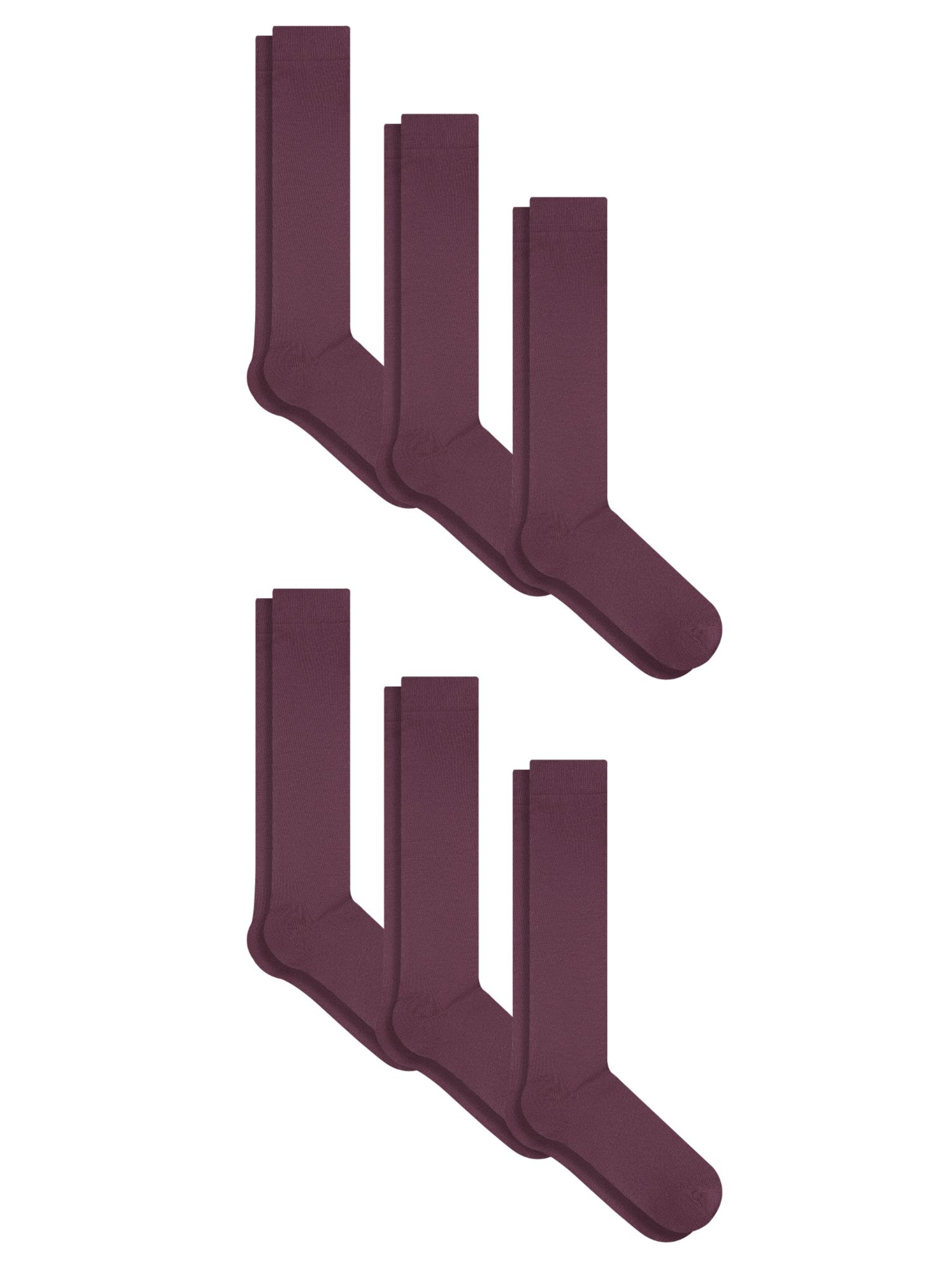 Albero Natur Knee High Socks in Red: front