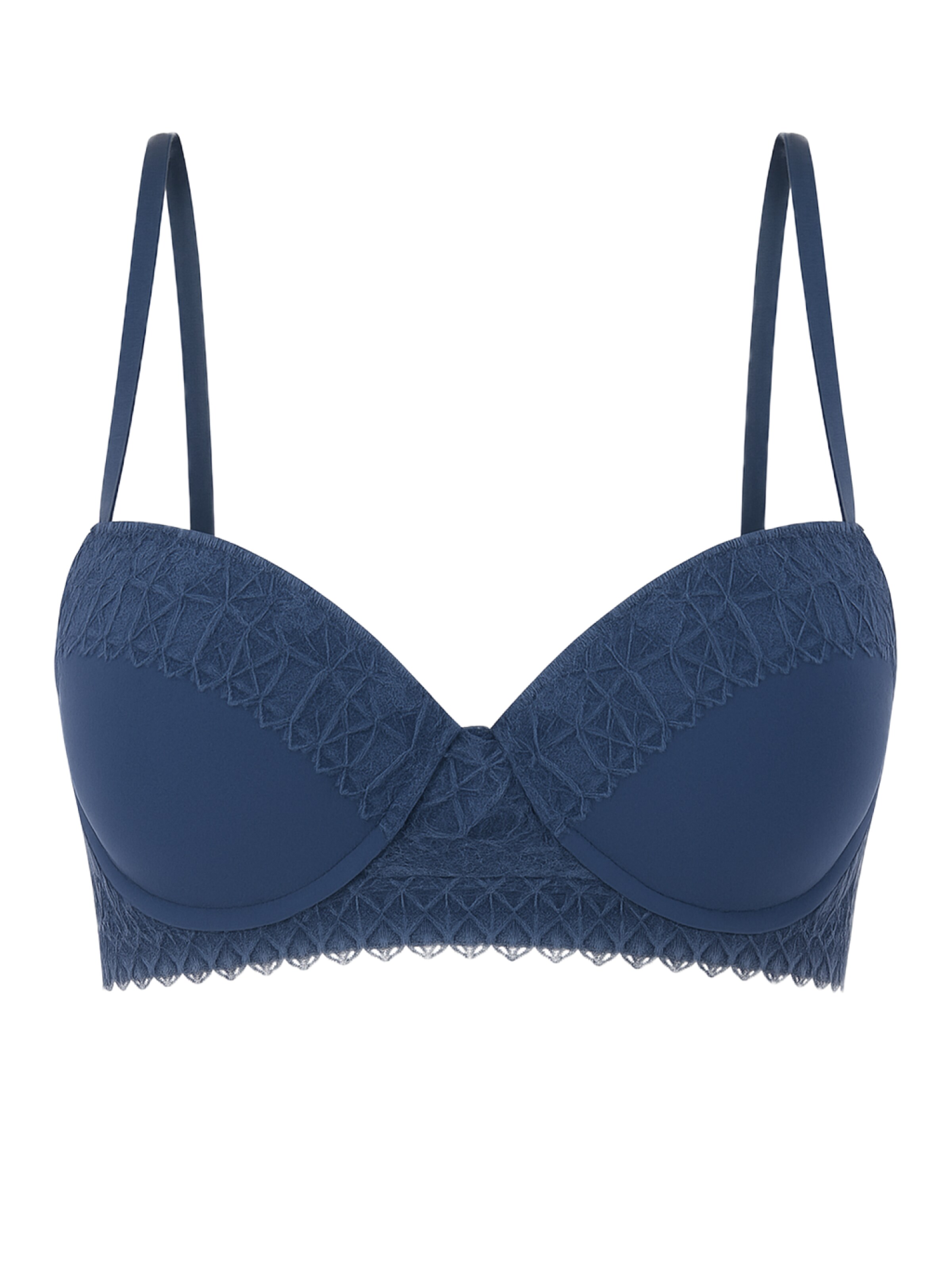 C&City Push-up BH in Blau: Vorderseite