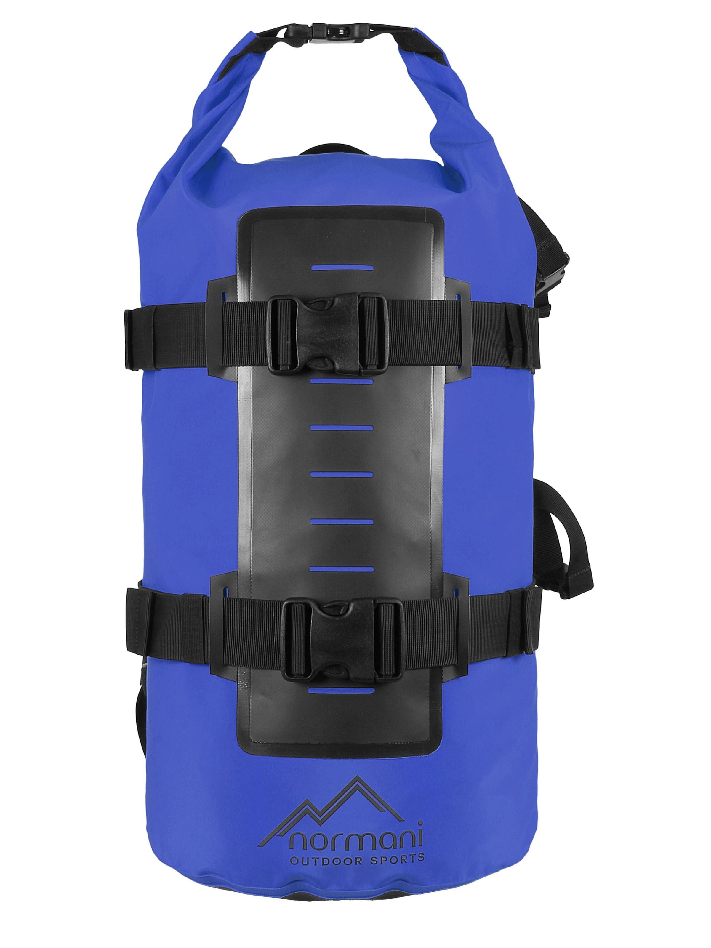 normani Backpack 'Water Block' in Blue: front