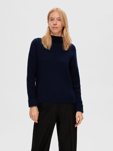 Pull-over SELECTED FEMME en bleu : devant