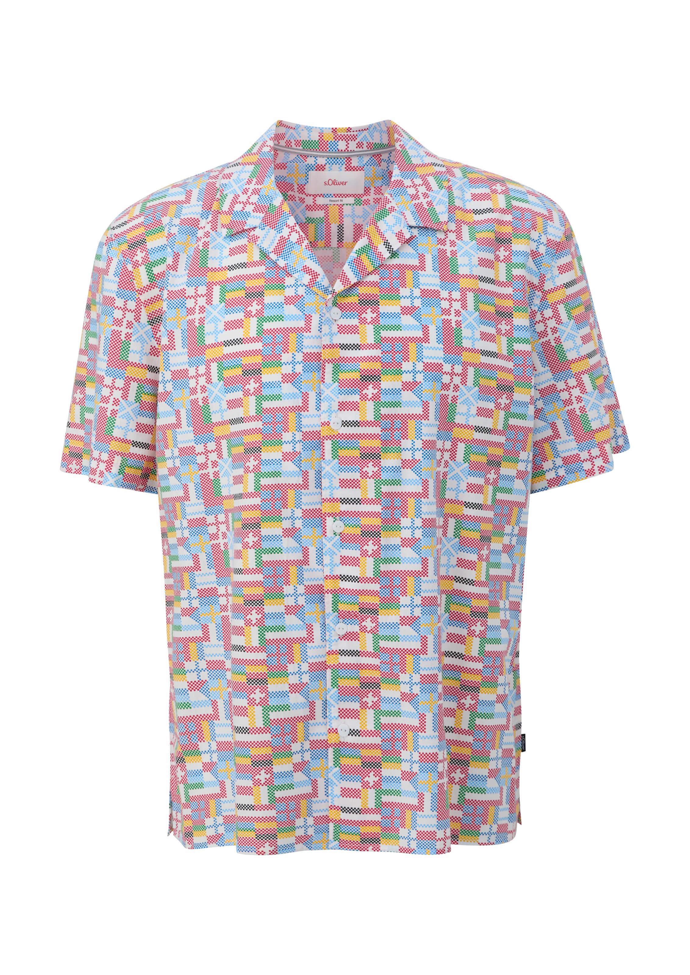 s.Oliver Regular Fit Hemd in Weiß: Vorderseite