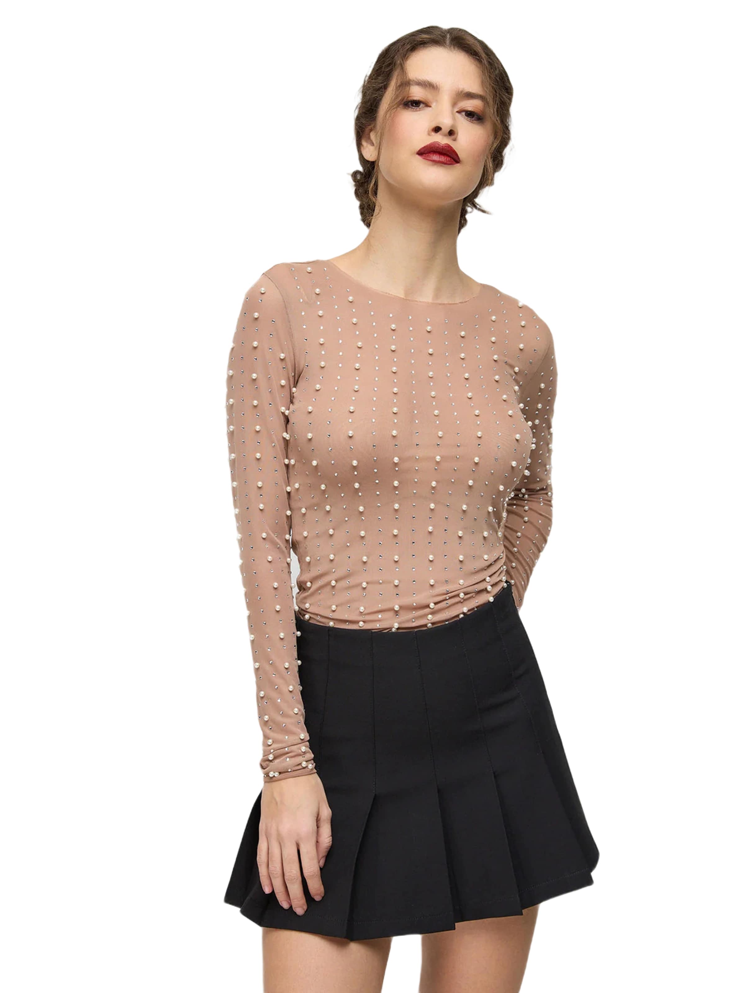 No Matter What Shirt in Beige: Vorderseite