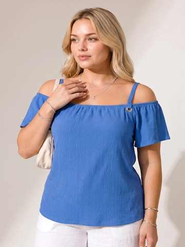 Shape Of You Blouse in Blauw