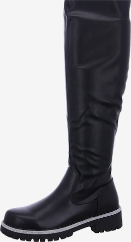 LA STRADA Overknees 'La Strada Langschaftstiefel Schwarz' in Schwarz: Vorderseite