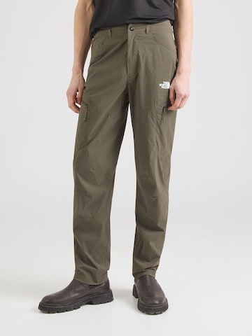 THE NORTH FACE Обычный Штаны в спортивном стиле 'EXPLORATION' в Зеленый: спереди