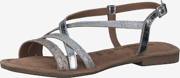 TAMARIS Strap sandal in Silver: front