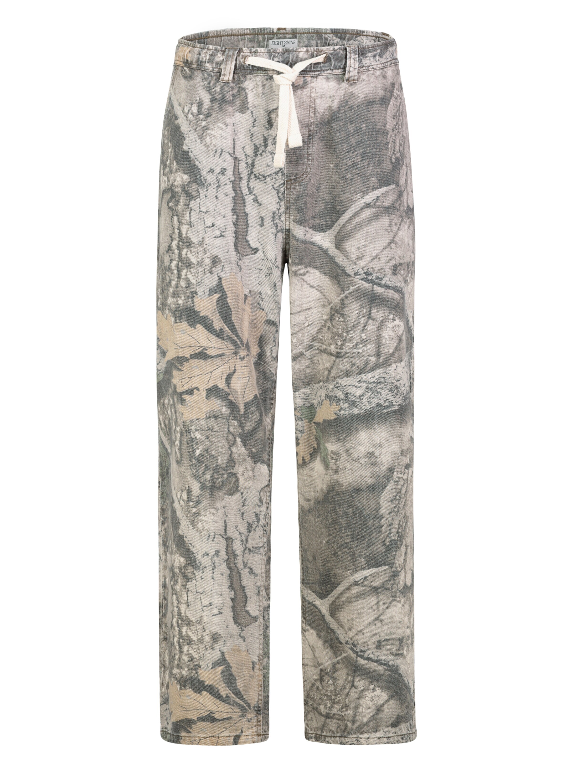 Eight2Nine Loosefit Broek in Beige: voorkant