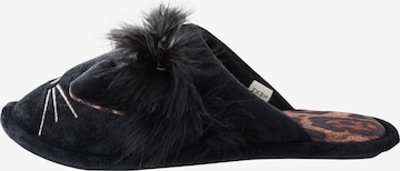 Papuci de casă de la Next pe negru: față