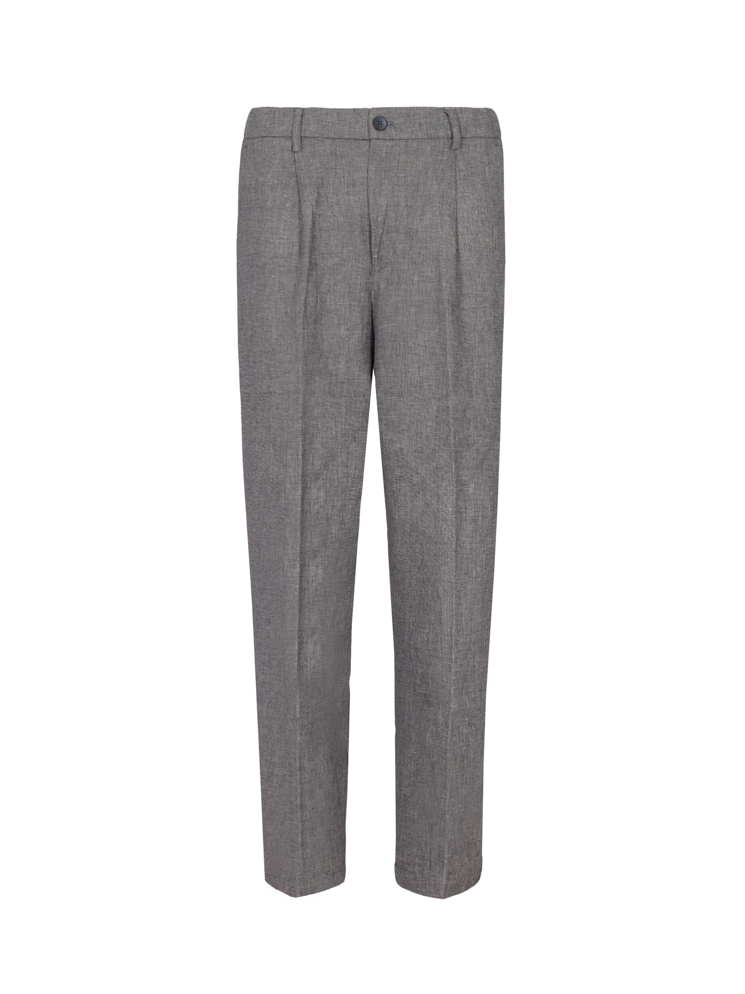 Distretto12 Loose fit Trousers with creases 'T. Certo' in Blue: front