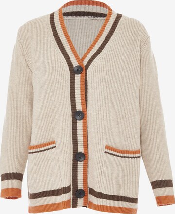 FUMO Knit cardigan in White: front