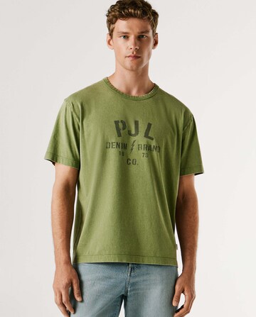 T-Shirt 'Gunner' Pepe Jeans en vert : devant