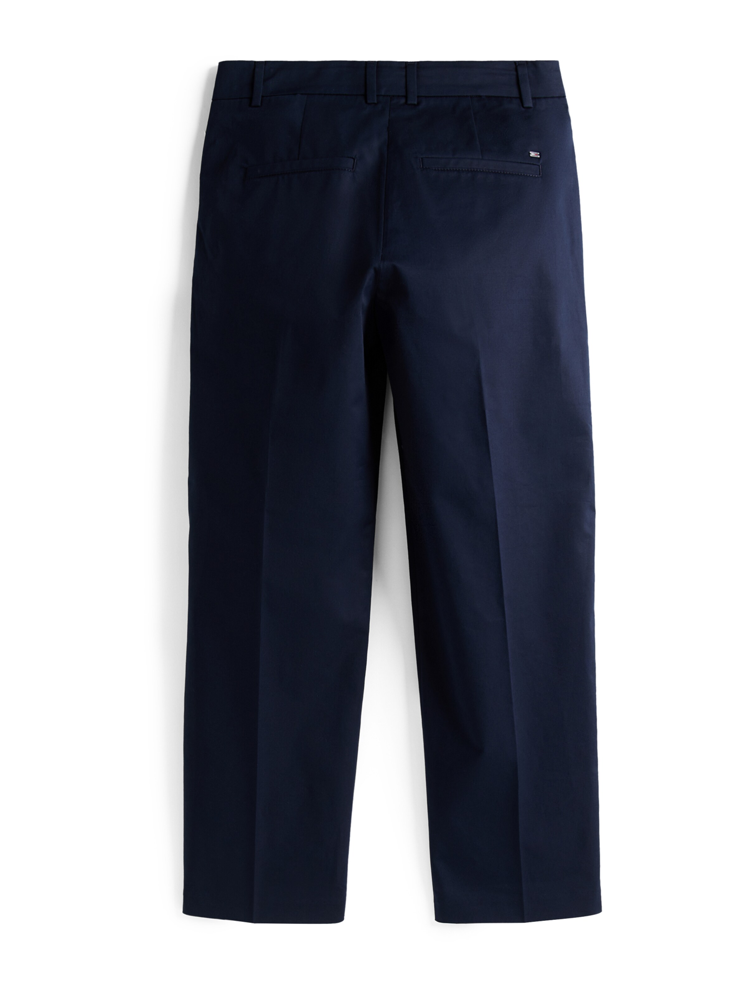 TOMMY HILFIGER Úzky strih Nohavice s pukmi - Modrá