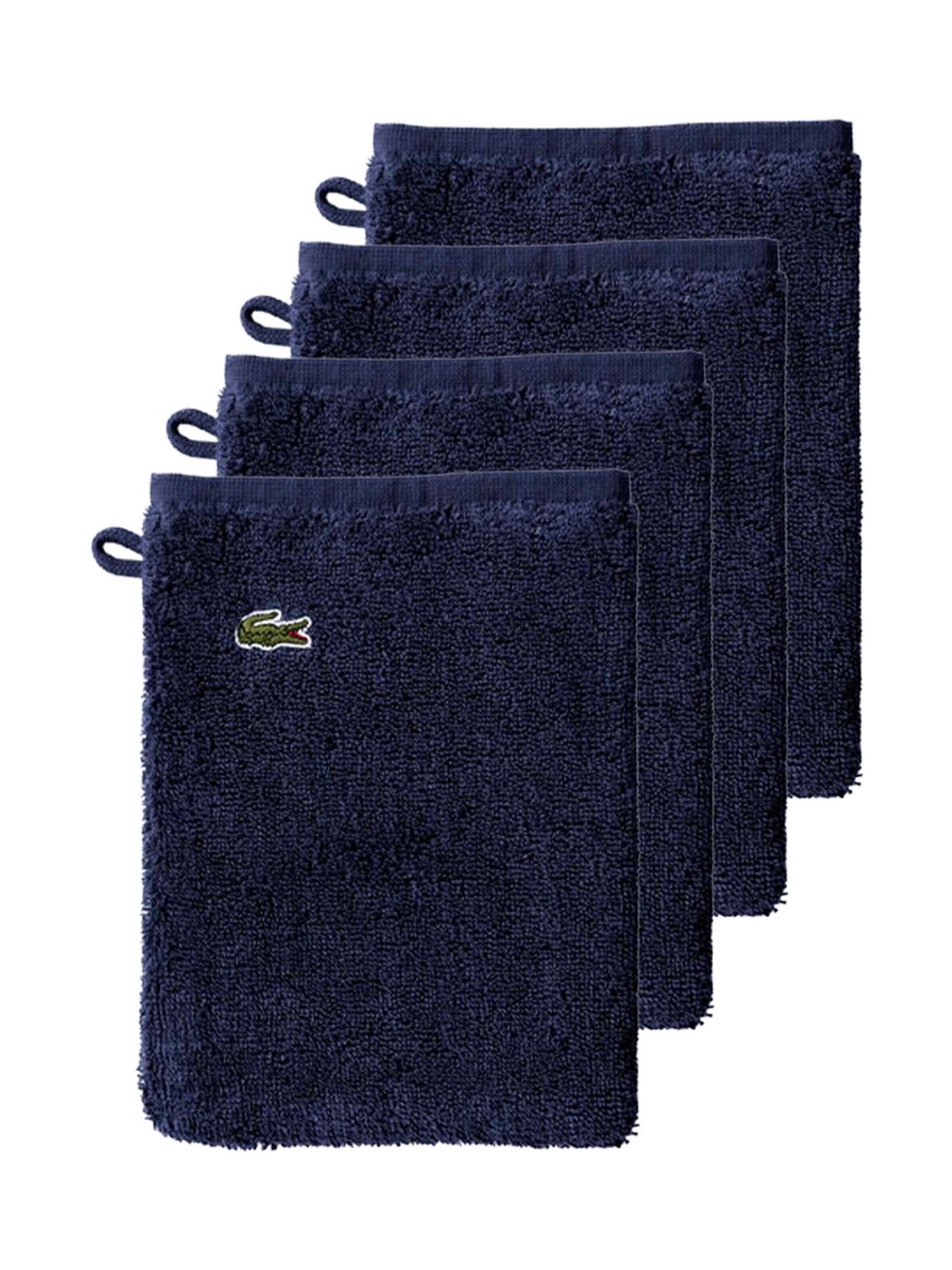 LACOSTE Handtuch 'LLECROCO'‌‌‌‌‌ in Blau: Vorderseite