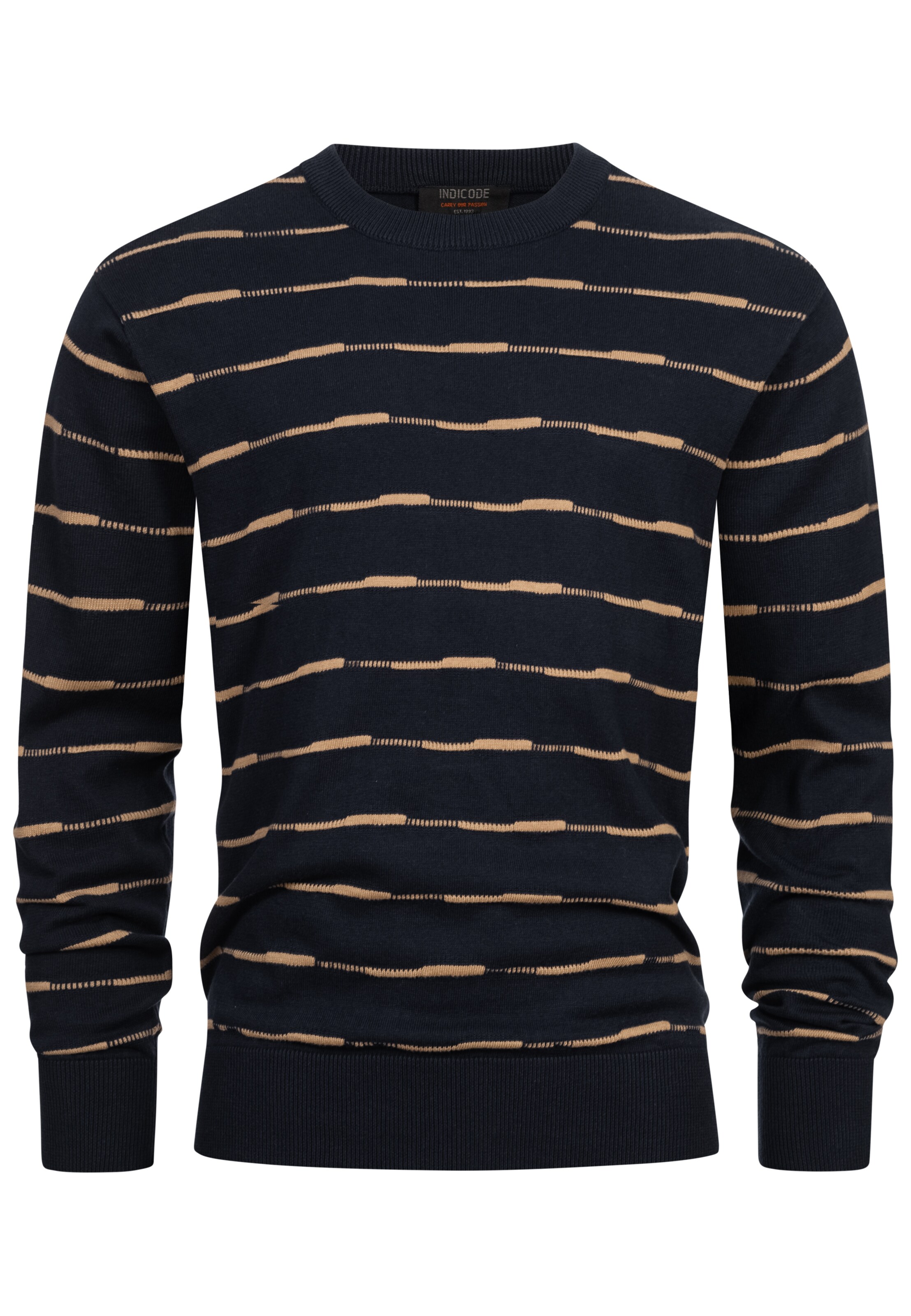 INDICODE JEANS Sweater 'INCapowlax' in Blue: front