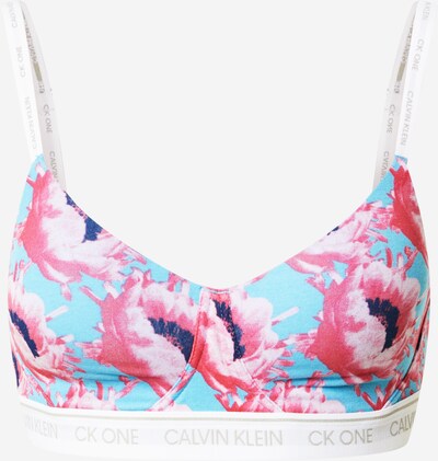 Calvin Klein Underwear Soutien-gorge en turquoise / bleu foncé / rose / blanc, Vue avec produit