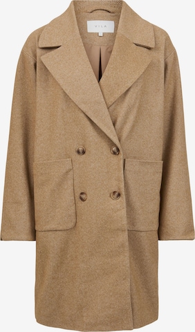 VILA Between-Seasons Coat in Beige: front