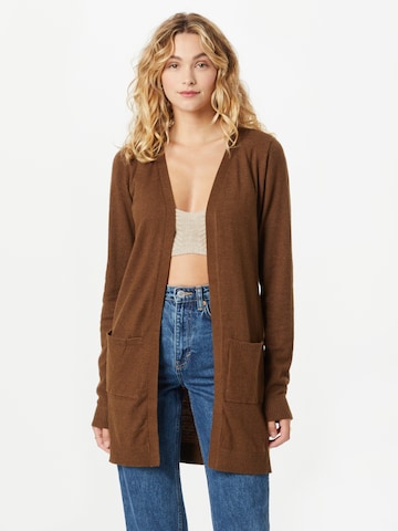 Cardigan 'THESS' OBJECT en marron : devant