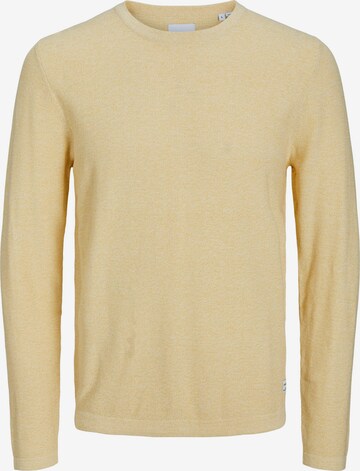 JACK & JONES Sweater 'GUSTAV' in Yellow: front