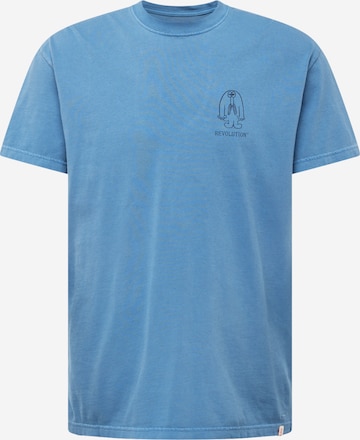 Revolution T-shirt i blå: framsida