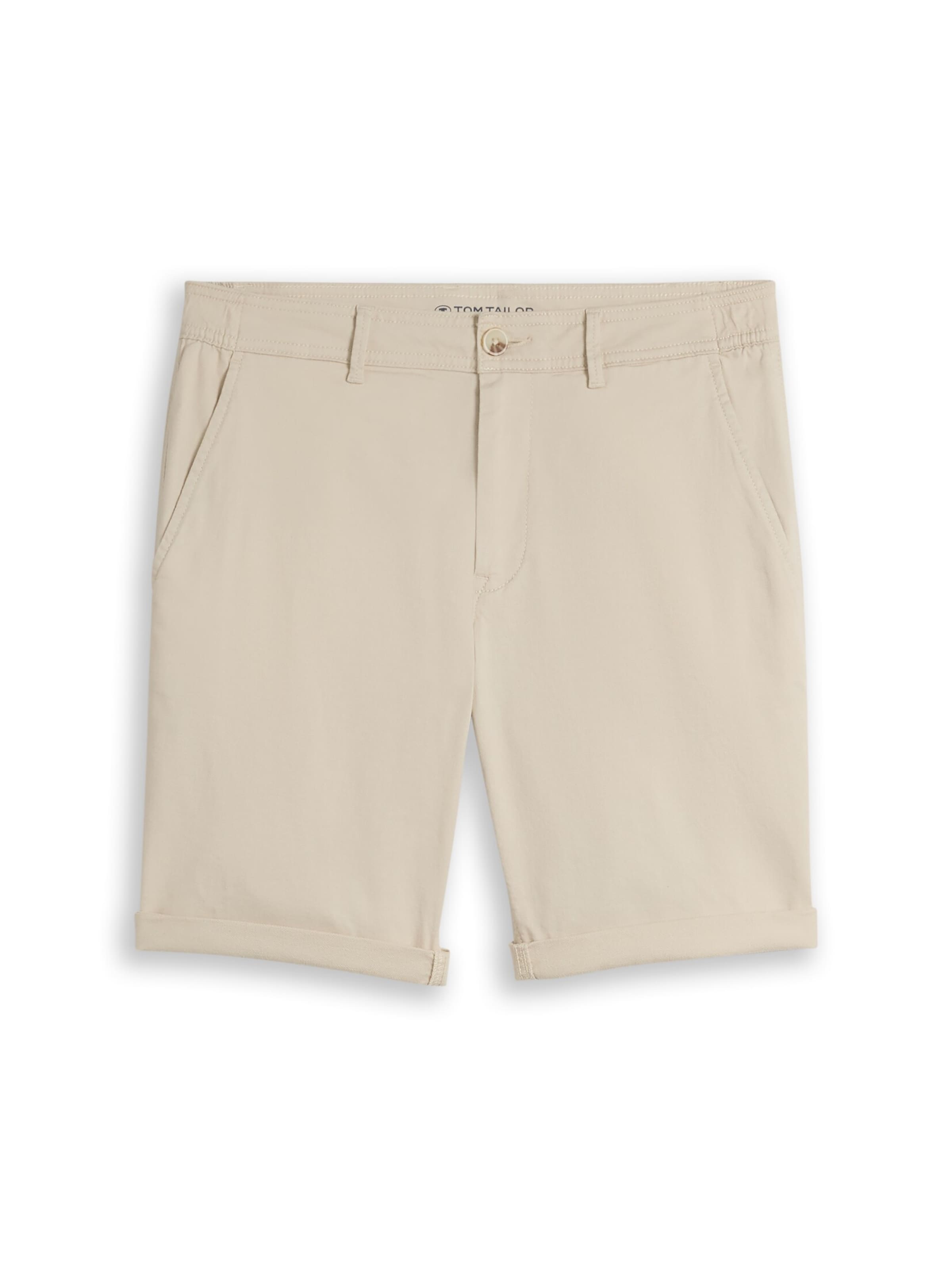 Regular Pantalon chino TOM TAILOR en marron : devant