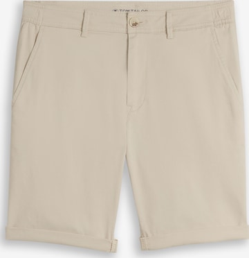 Regular Pantalon chino TOM TAILOR en marron : devant