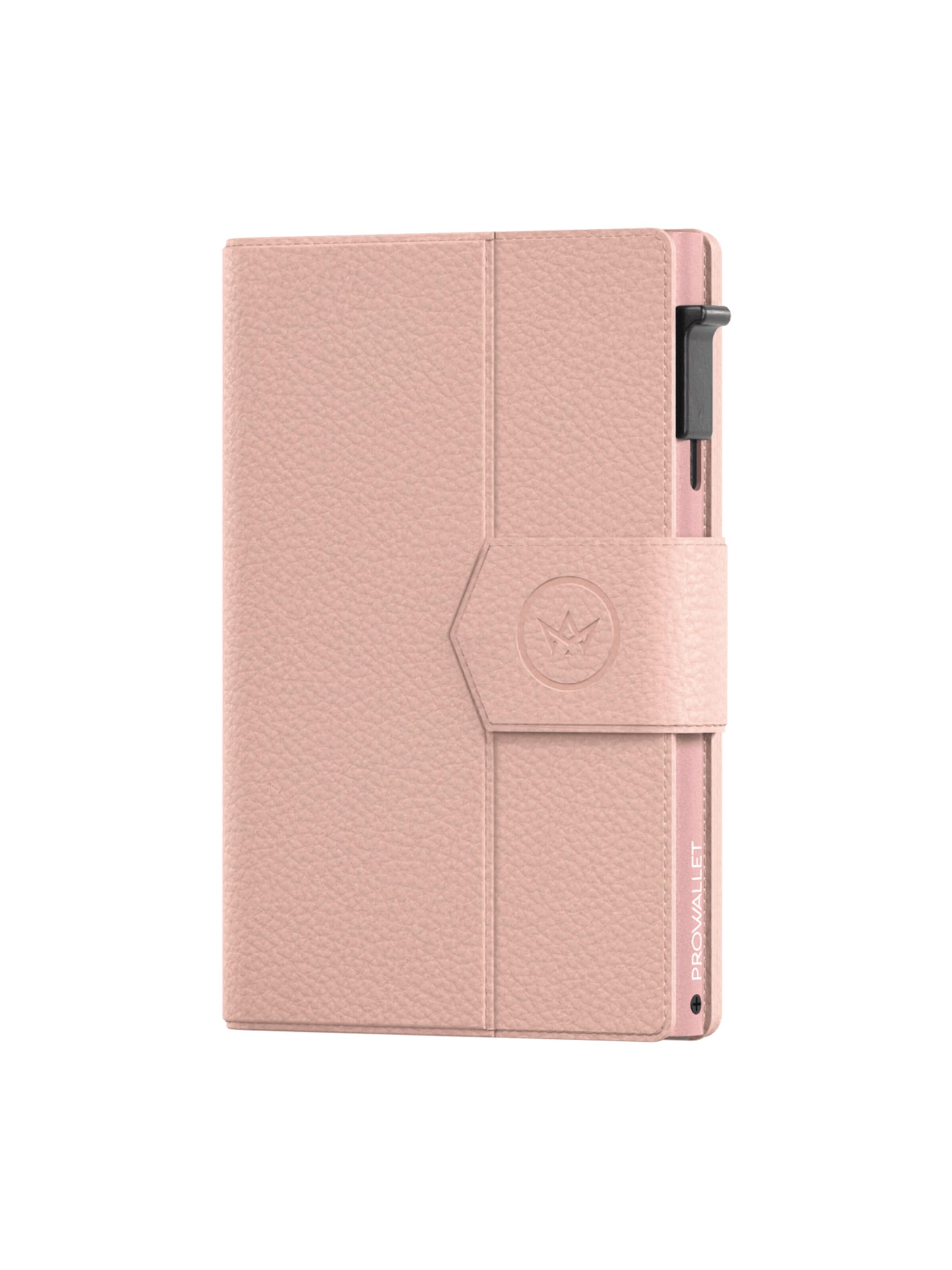 Prowallet Wallet 'Pasjeshouder Plus Pebble' in Pink: front