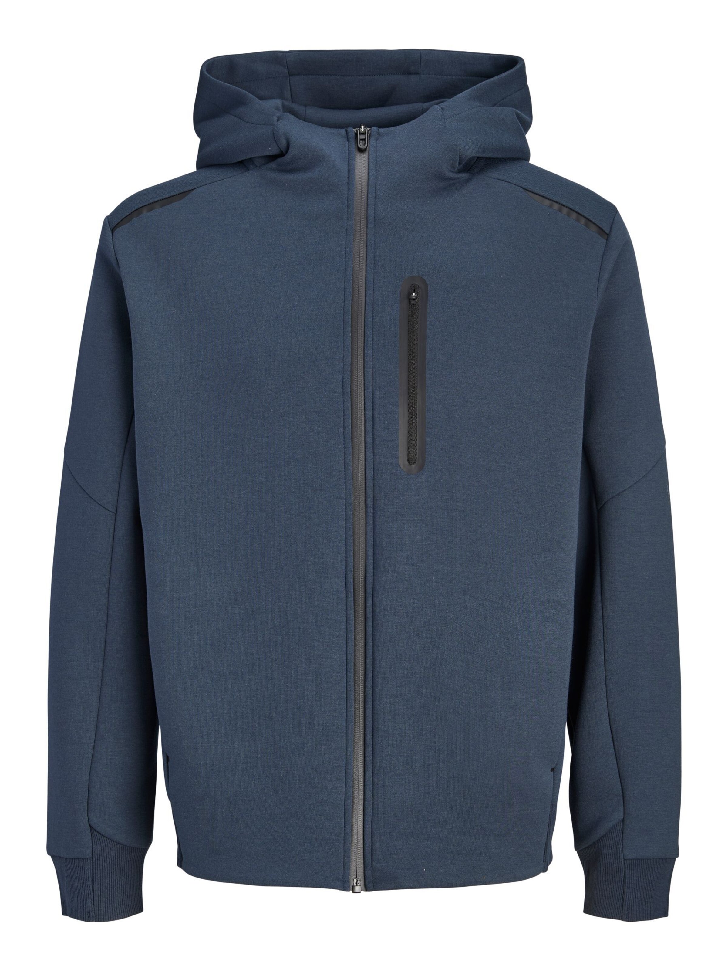 JACK & JONES Sweatjakke 'JCOFusion' i L i marin, Produktvisning