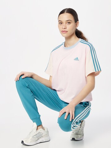 ADIDAS SPORTSWEAR Functioneel shirt 'Essentials 3-Stripes ' in Roze