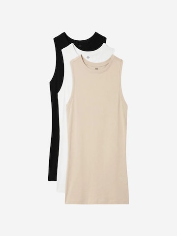 Top sportivo di Tommy Life in beige: frontale