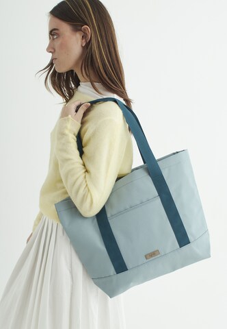 Lefrik Handtas 'Strata' in Blauw: voorkant