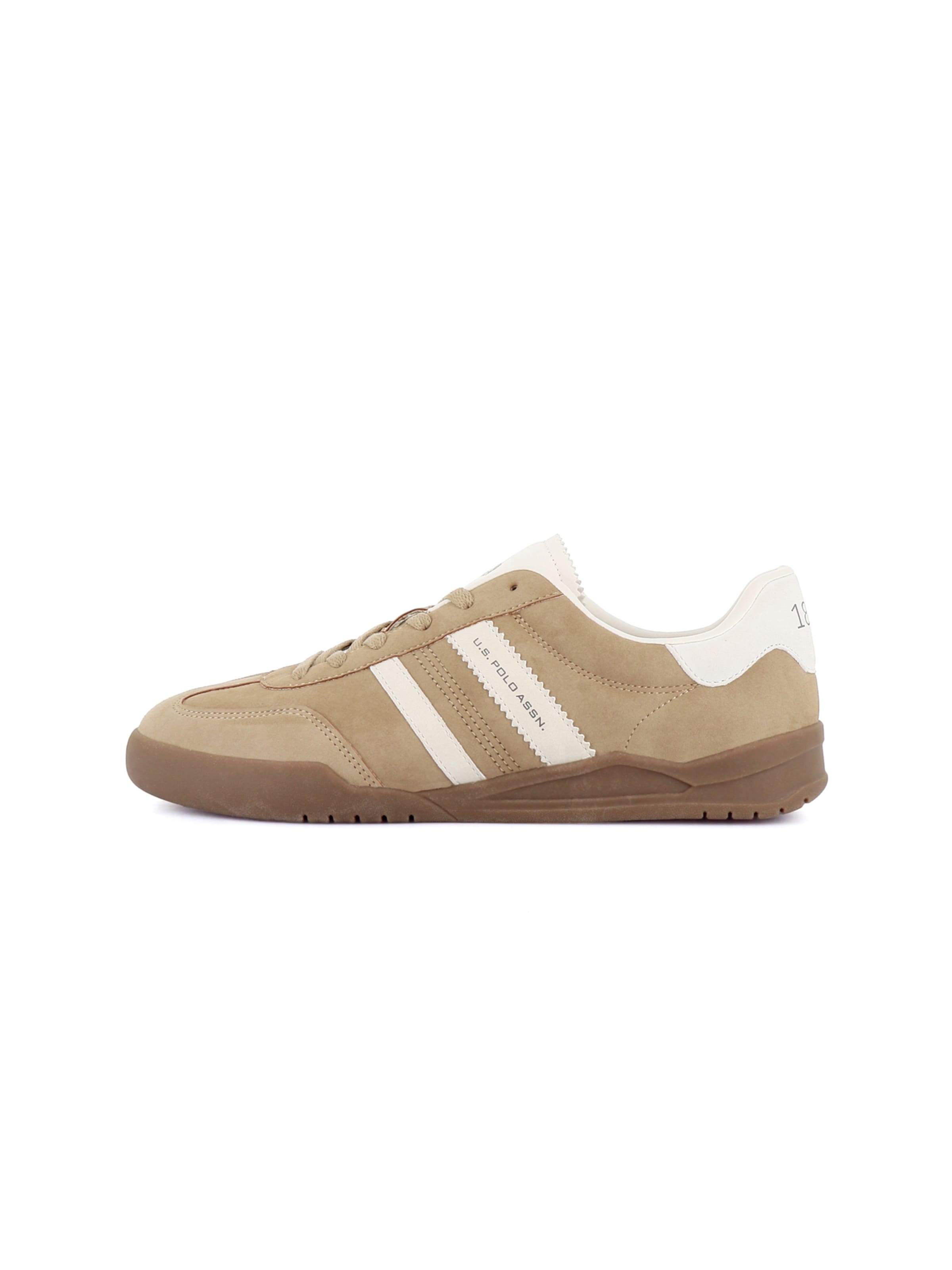Baskets basses 'Jazz' US POLO ASSN. en beige : devant