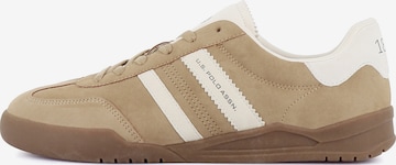 US POLO ASSN. - Zapatillas deportivas bajas 'Jazz' en beige: frente