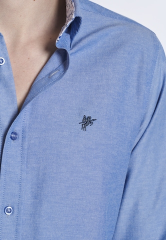 DENIM CULTURE - Ajuste regular Camisa ' FYODOR ' en azul