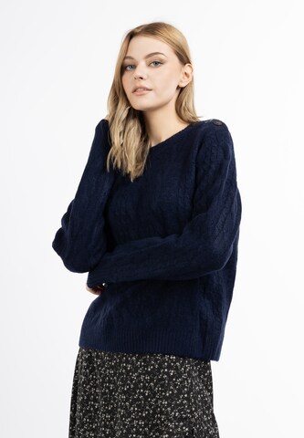 DreiMaster Vintage Sweater 'Zitha' in Blue: front