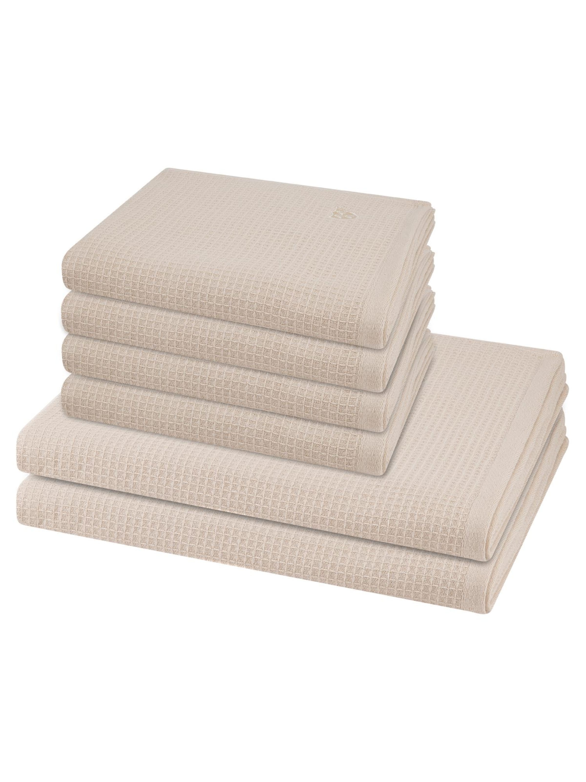 ROSS Towel 'Pique' in Beige: front