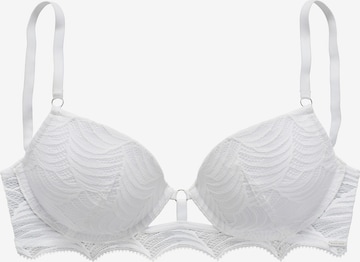 LASCANA Push-up Bra in White: front