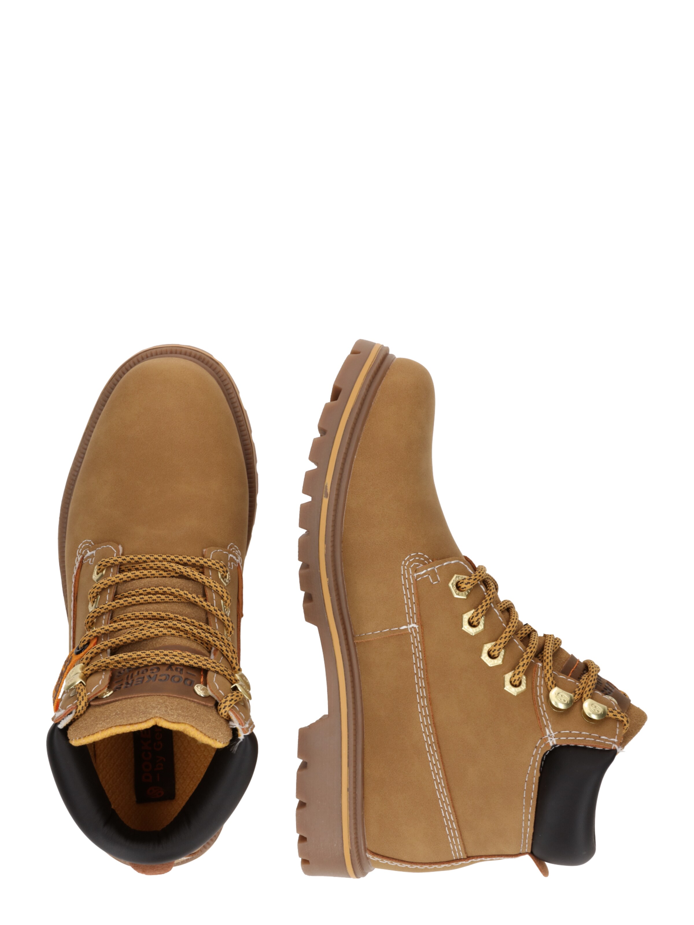 Bottines à lacets Dockers by Gerli en marron