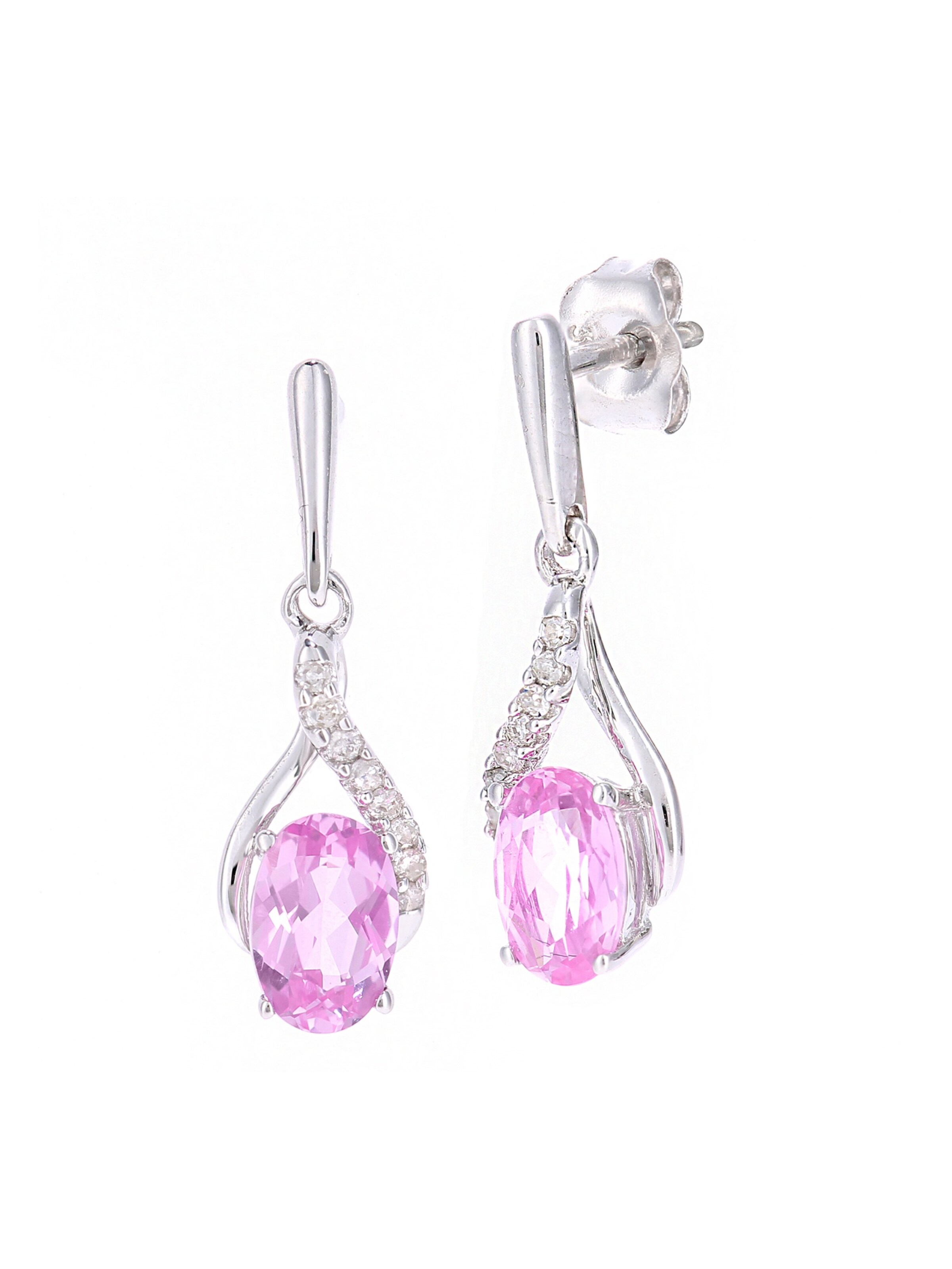 DIAMANT LETERNEL Earrings in Silver: front