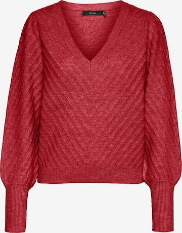 Pull-over 'STINNA' VERO MODA en rouge : devant