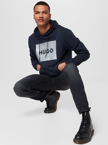 HUGO Red - Sweatshirt 'Duratschi' em azul