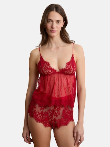 ETAM Slaapshirt 'Infini' in Rood: voorkant